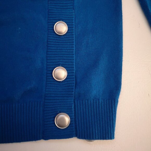 Talbots Ladies Size Medium Royal Blue Round Neck Lightweight Sweater - Picture 7 of 9